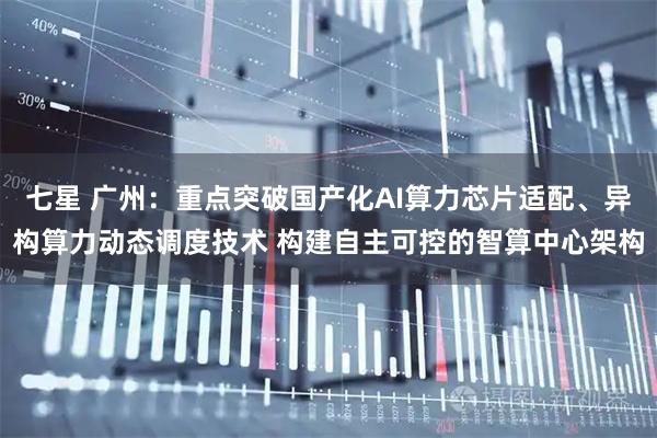 七星 广州：重点突破国产化AI算力芯片适配、异构算力动态调度技术 构建自主可控的智算中心架构