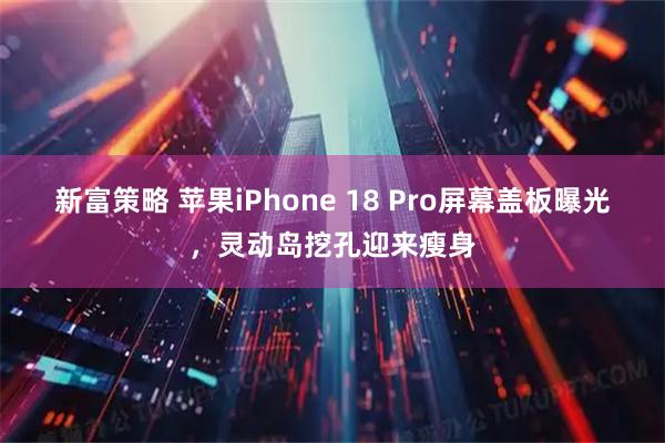 新富策略 苹果iPhone 18 Pro屏幕盖板曝光，灵动岛挖孔迎来瘦身