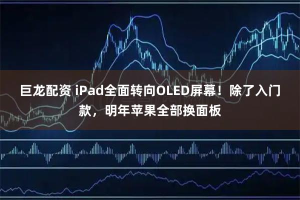 巨龙配资 iPad全面转向OLED屏幕！除了入门款，明年苹果全部换面板